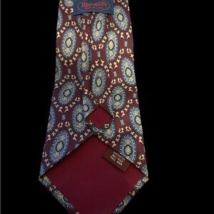 Burgundy Paisley Men's Tie